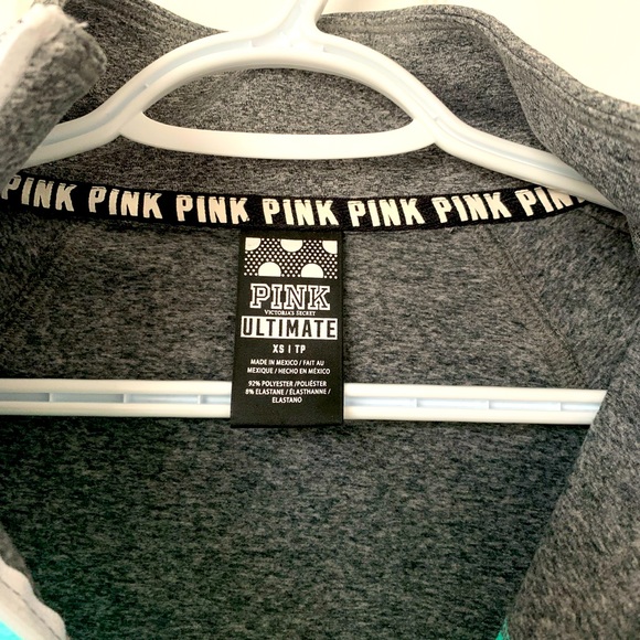 PINK Gently Used Athletic Quarter Zip Size XS - Picture 4 of 4